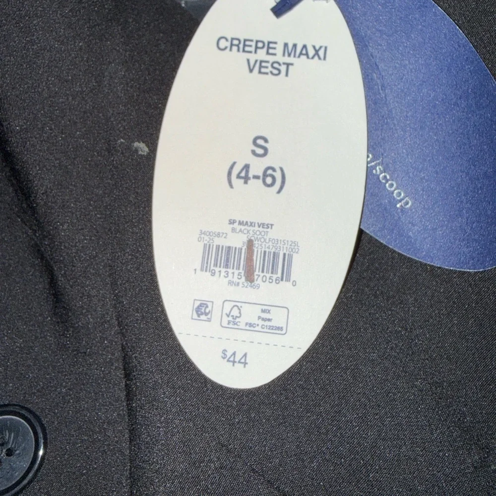 𝐍𝐖𝐓-𝐒𝐂𝐎𝐎𝐏 𝐁𝐋𝐀𝐂𝐊 𝐃𝐎𝐔𝐁𝐋𝐄 𝐁𝐑𝐄𝐀𝐒𝐓𝐄𝐃 𝐂𝐑𝐄𝐏𝐄 𝐌𝐀𝐗𝐈 𝐕𝐄𝐒𝐓 - Picture 9 of 11